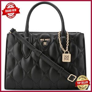 Medium Faux Leather Satchel with Removable Crossbody Strap